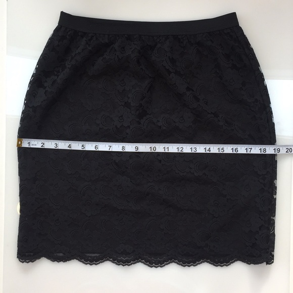 Lace Black Slip Skirt Size 30/32 Waist - Picture 4 of 6